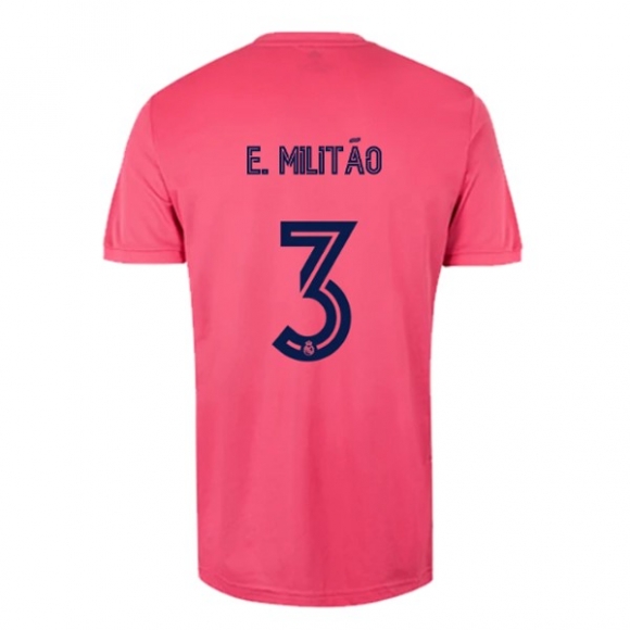 Maglia Real Madrid Away NO.3 E. Militão 2020/21 Rosa