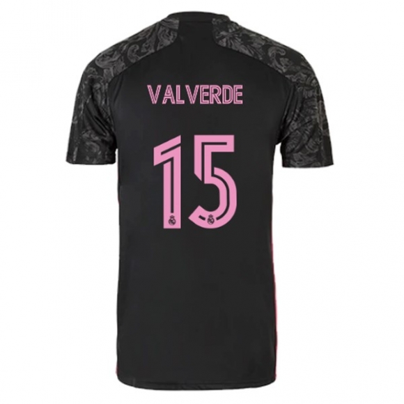 Maglia Real Madrid Terza NO.15 Valverde 2020/21 Nero