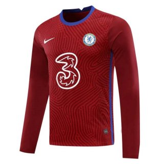 Maglia Chelsea Manga Larga Portiere 2020/21 Borgona