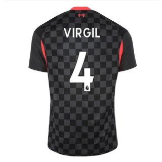 Maglia Liverpool NO.4 Virgil Terza 2020/21 Nero