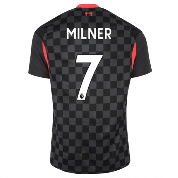 Maglia Liverpool NO.7 Milner Terza 2020/21 Nero