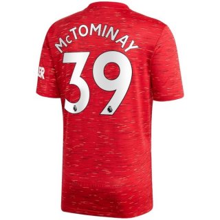 Maglia Manchester United NO.39 McTominay Home 2020/21 Rosso
