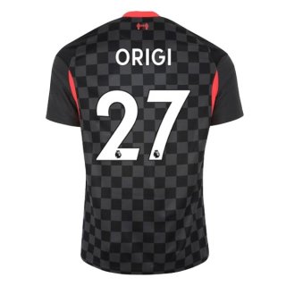 Maglia Liverpool NO.27 Origi Terza 2020/21 Nero
