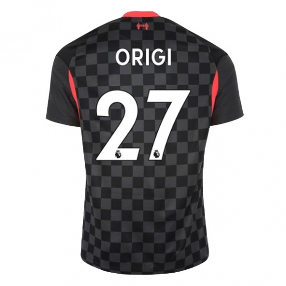 Maglia Liverpool NO.27 Origi Terza 2020/21 Nero