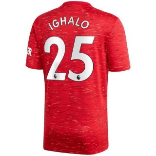 Maglia Manchester United NO.25 Ighalo Home 2020/21 Rosso