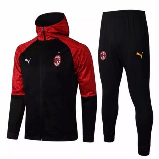 Felpa Cappuccio AC Milan 2021/22 Rosso Nero