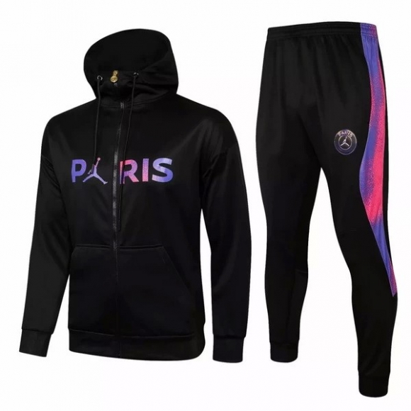 Felpa Cappuccio Paris Saint Germain 2021/22 Nero Porpora