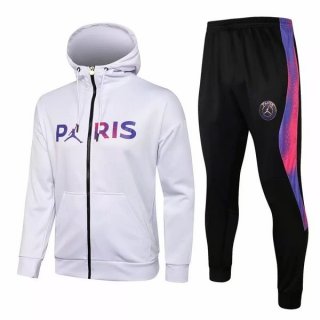 Felpa Cappuccio Paris Saint Germain 2021/22 Bianco Porpora Nero
