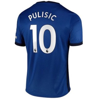 Maglia Chelsea NO.10 Pulisic Home 2020/21 Blu