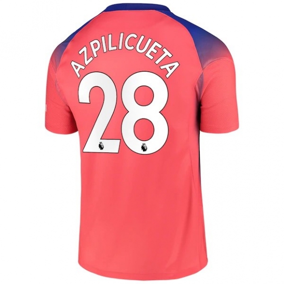 Maglia Chelsea NO.28 Azpilicueta Terza 2020/21 Arancione