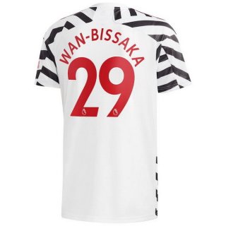 Maglia Manchester United NO.29 Wan Bissaka Terza 2020/21 Bianco