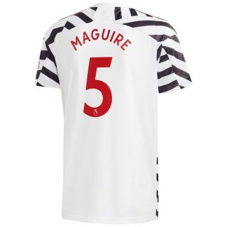 Maglia Manchester United NO.5 Maguire Terza 2020/21 Bianco