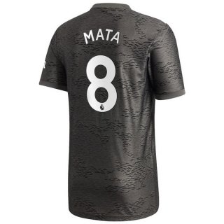 Maglia Manchester United NO.8 Mata Away 2020/21 Nero