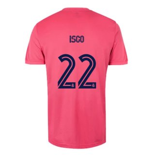 Maglia Real Madrid Away NO.22 Isco 2020/21 Rosa