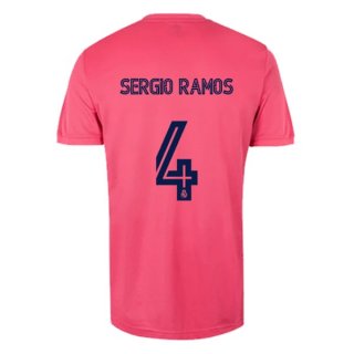 Maglia Real Madrid Away NO.4 Sergio Ramos 2020/21 Rosa