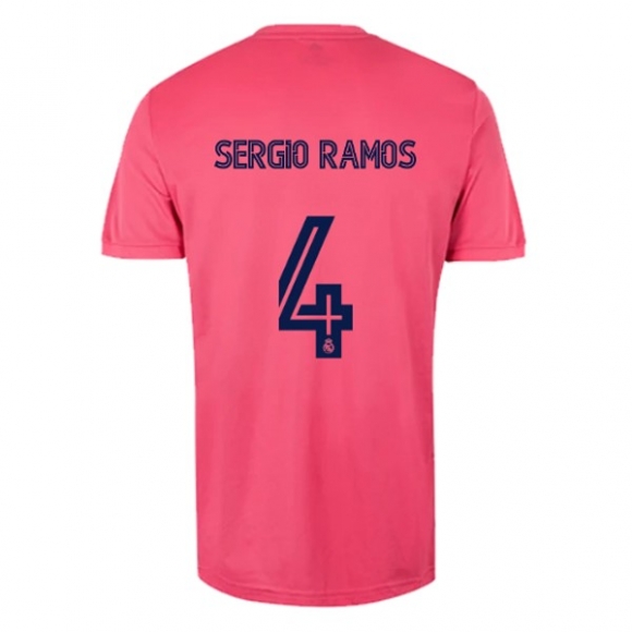 Maglia Real Madrid Away NO.4 Sergio Ramos 2020/21 Rosa