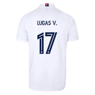 Maglia Real Madrid Home NO.17 Lucas V. 2020/21 Bianco