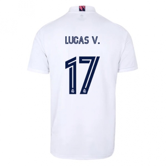 Maglia Real Madrid Home NO.17 Lucas V. 2020/21 Bianco