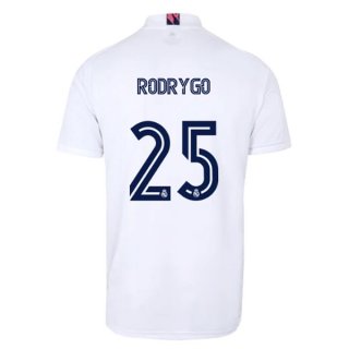Maglia Real Madrid Home NO.25 Rodrygo 2020/21 Bianco