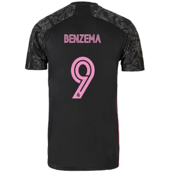 Maglia Real Madrid Terza NO.9 Benzema 2020/21 Nero
