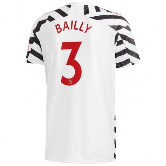 Maglia Manchester United NO.3 Bailly Terza 2020/21 Bianco