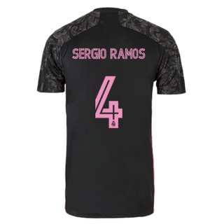 Maglia Real Madrid Terza NO.4 Sergio Ramos 2020/21 Nero