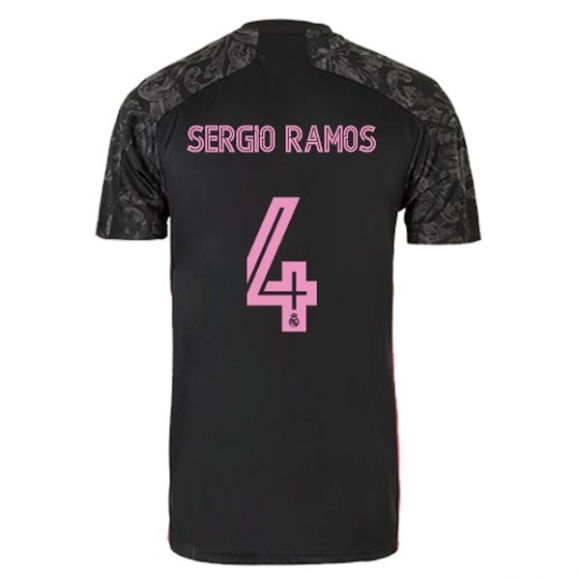 Maglia Real Madrid Terza NO.4 Sergio Ramos 2020/21 Nero