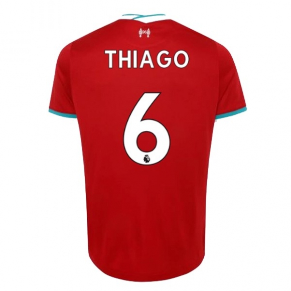 Maglia Liverpool NO.6 Thiago Home 2020/21 Rosso