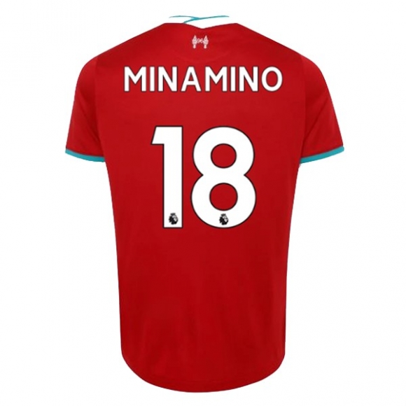 Maglia Liverpool NO.18 Minamino Home 2020/21 Rosso