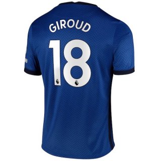 Maglia Chelsea NO.18 Giroud Home 2020/21 Blu