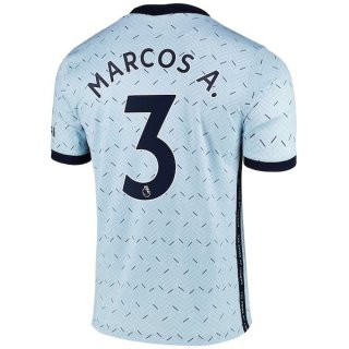 Maglia Chelsea NO.3 Marcos A. Away 2020/21 Blu