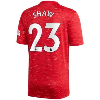Maglia Manchester United NO.23 Shaw Home 2020/21 Rosso