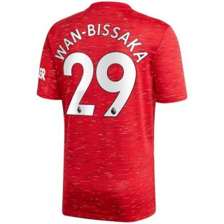 Maglia Manchester United NO.29 Wan Bissaka Home 2020/21 Rosso