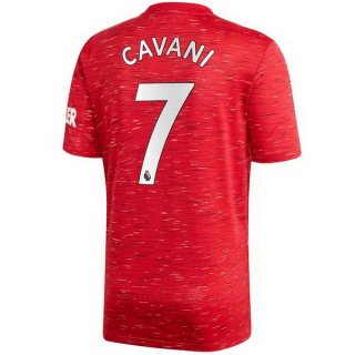 Maglia Manchester United NO.7 Cavani Home 2020/21 Rosso