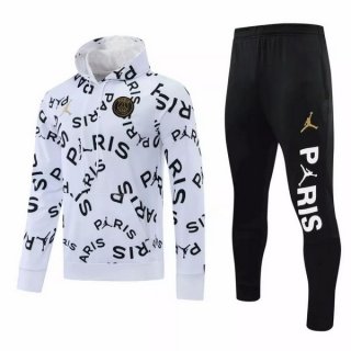 Felpa Cappuccio Paris Saint Germain 2021/22 Bianco Nero