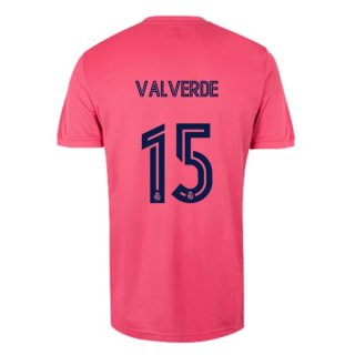 Maglia Real Madrid Away NO.15 Valverde 2020/21 Rosa