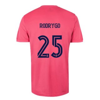Maglia Real Madrid Away NO.25 Rodrygo 2020/21 Rosa