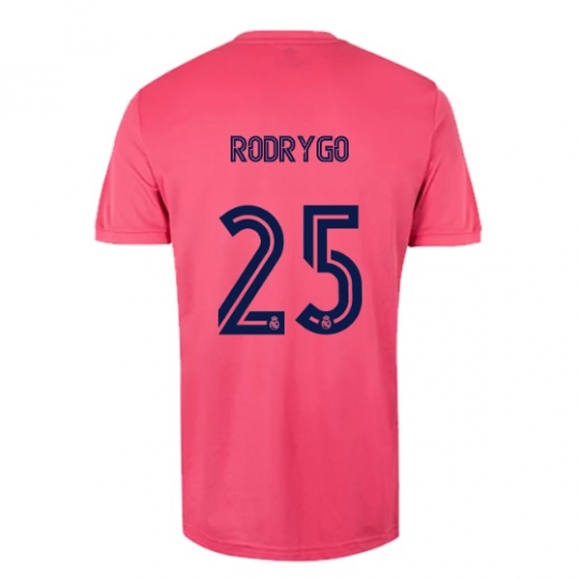Maglia Real Madrid Away NO.25 Rodrygo 2020/21 Rosa