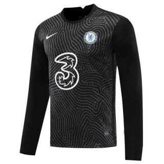 Maglia Chelsea Manga Larga Portiere 2020/21 Nero
