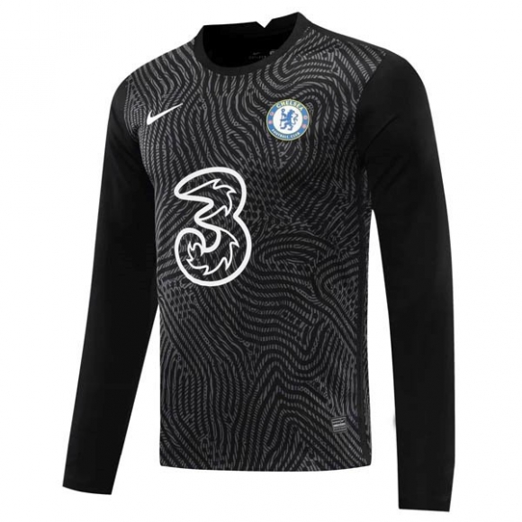 Maglia Chelsea Manga Larga Portiere 2020/21 Nero