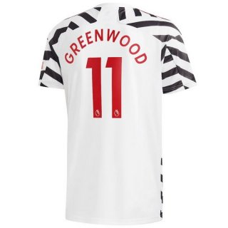 Maglia Manchester United NO.11 Greenwood Terza 2020/21 Bianco
