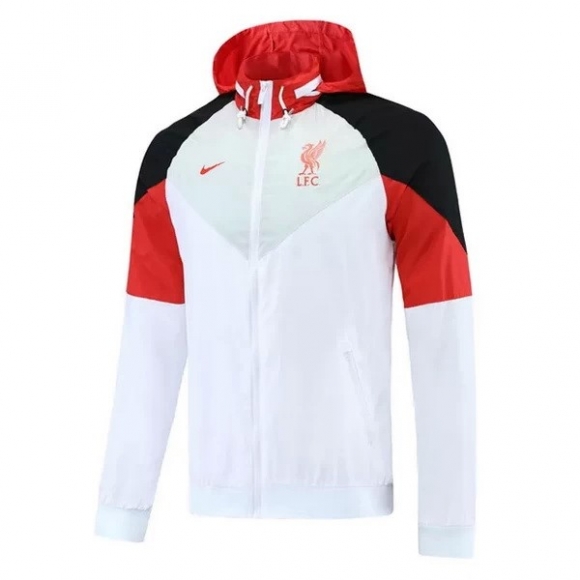 Giacca a Vento Liverpool 2021/22 Bianco Rosso