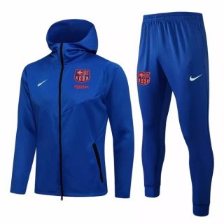 Felpa Cappuccio Barcellona 2021/22 Blu