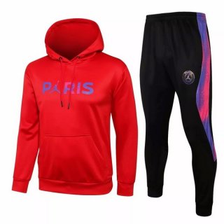 Felpa Cappuccio Paris Saint Germain 2021/22 Rosso Nero Porpora