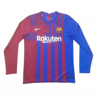 Maglia Barcellona Home ML 2021/22 Rosso Blu