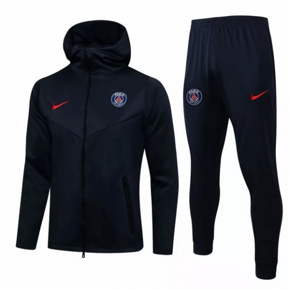 Felpa Cappuccio Paris Saint Germain 2021/22 Blu Navy