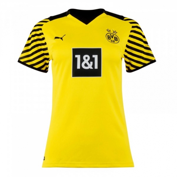 Maglia Borussia Dortmund Home Donna 2021/22 Giallo