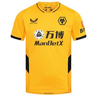 Maglia Wolves Home 2021/22 Giallo