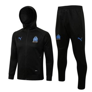 Felpa Cappuccio Set Completo Marseille 2022/23 Nero