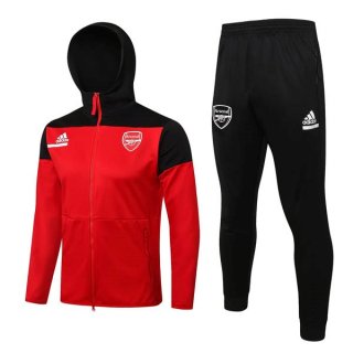 Felpa Cappuccio Set Completo Arsenal 2022/23 Rosso